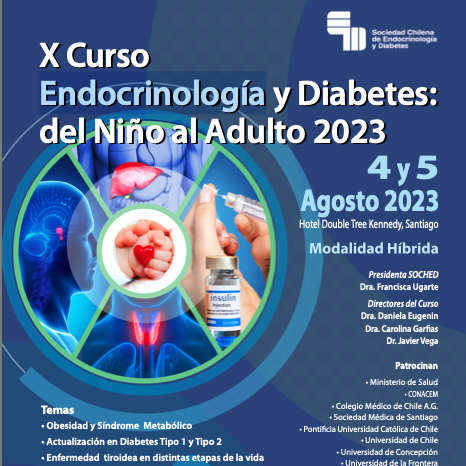 X curso endocrinología y diabetes del niño al adulto 2023