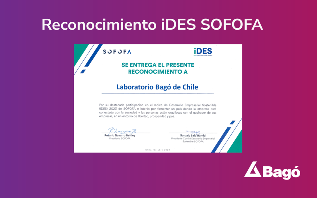 Reconocimiento iDES SOFOFA a Laboratorio Bagó